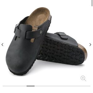 Boston Oiled Leather Black Birkenstock